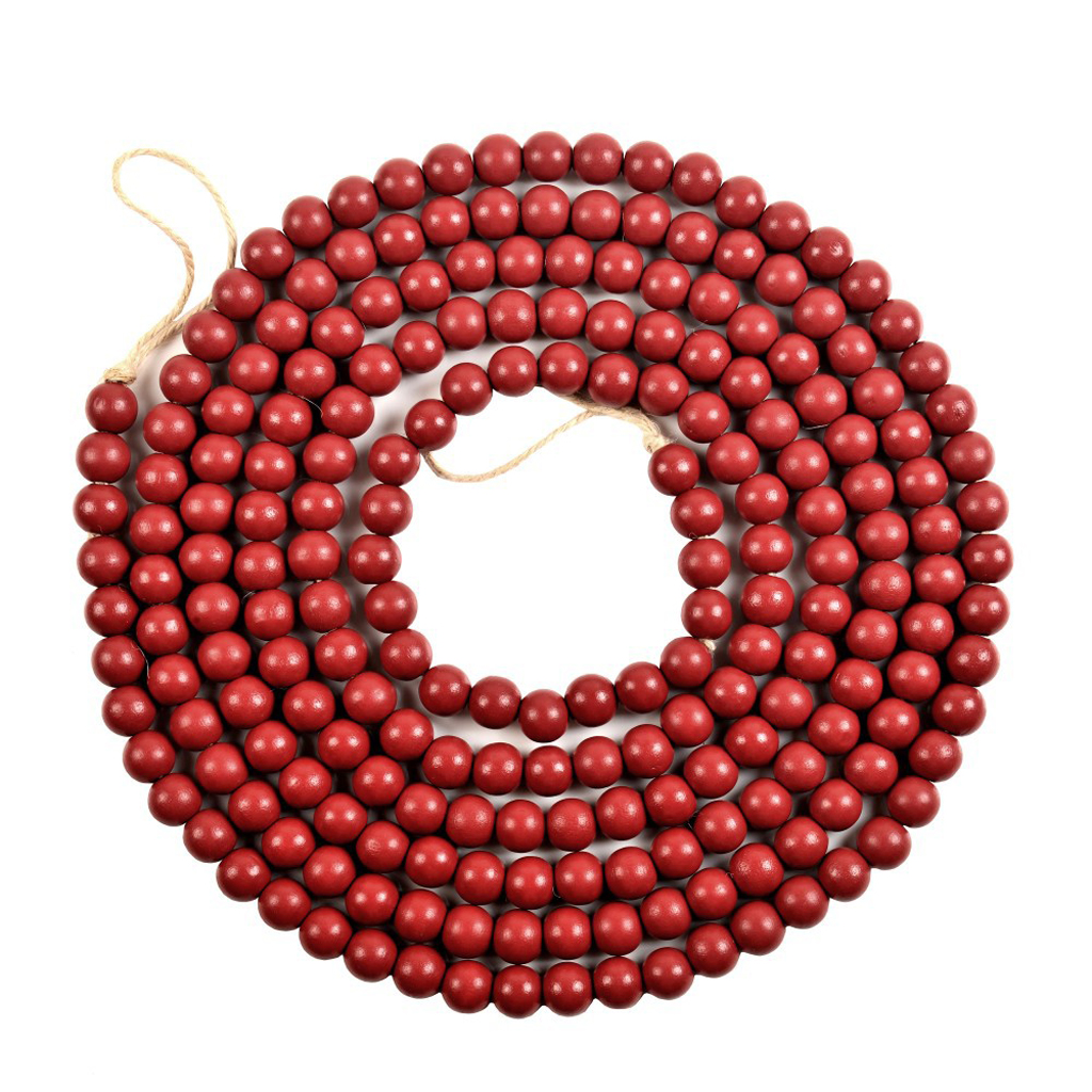 Sardfxul Wood Bead Garland Boho Style to Your Farmhouse Holiday, or Christmas Tree Décor